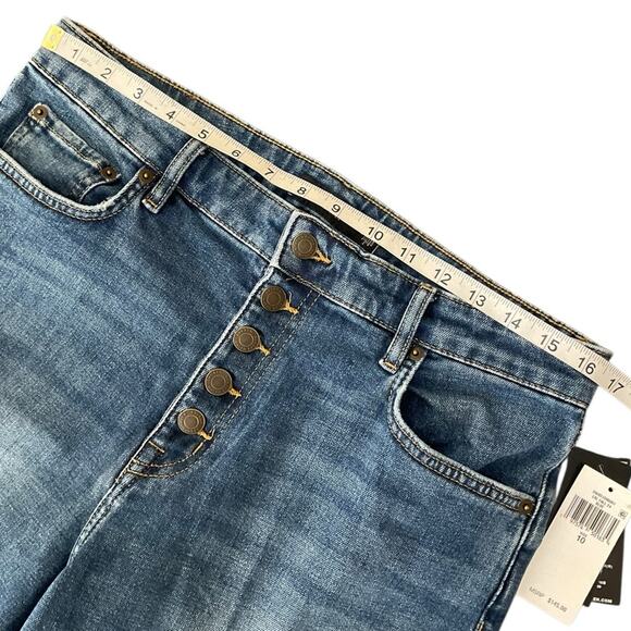 Lauren Ralph Lauren Women’s Jeans High Rise Button fly Blue Size 10 NWT - Picture 14 of 15